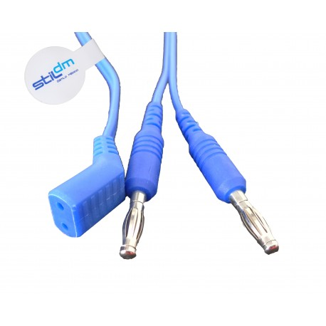 Cable para pinzas bipolar con entrada americana compatible con equipos Valleylab y Conmed