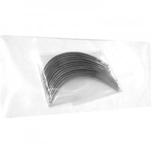 Aguja de punción en paquete de 12 piezas, 3/8 de círculo, marca Beracah Médica, tamaño #9 (11x28mm), ojo automático.