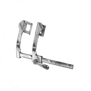 Separador Finochietto estándar de 10 pulgadas (25.4 cm) de la marca MSI por Beracah Médica, con mango y estructura metálica.