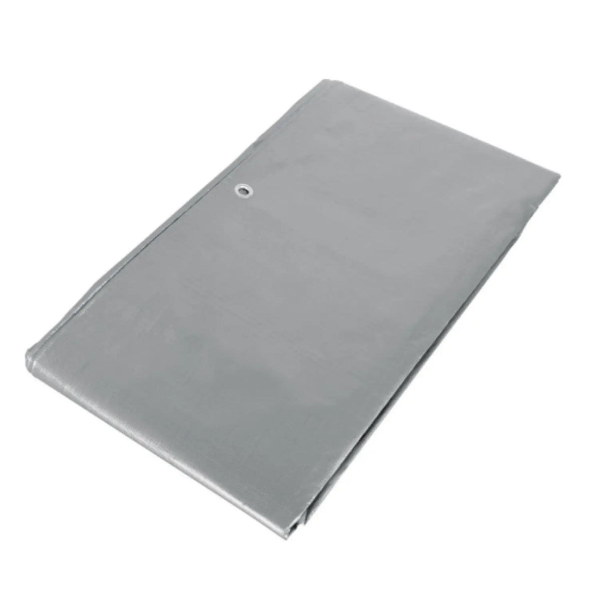 Lona reforzada gris de 3x3 metros de Beracah Medica, ideal para equipos de emergencia y rescate, muestra textura resistente y tamaño.