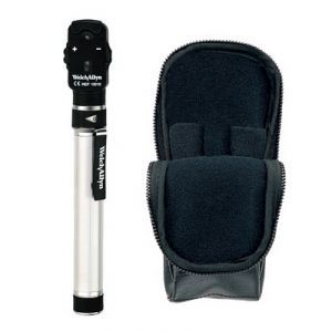Oftalmoscopio portátil MSI de Beracah Medica con estuche compacto y mango, ideal para exámenes oculares profesionales.