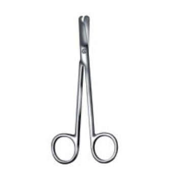 Tijeras Littauer de 13.5cm de la marca Beracah Medica, ideales para ligaduras, con hojas delgadas y afiladas.