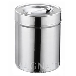 Algodonero y porta gasas Beracah Medica con tapa, recipiente de 700 ml, tamaño 90 x 111 mm, para almacenamiento de algodón y gasas.