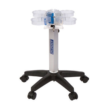 Carro ajustable con tubo distribuidor regulador integrado con para envases de 3000 ml