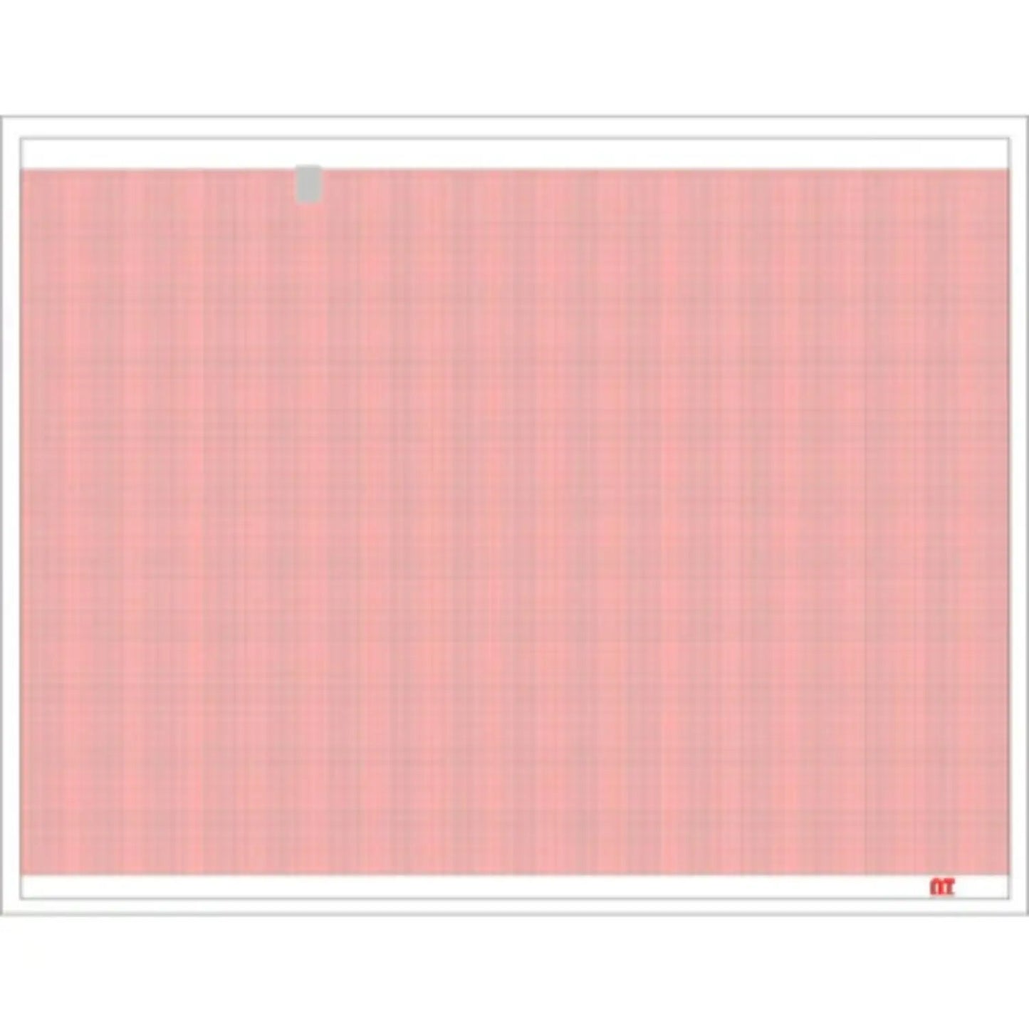 Papel para ECG color rojo de 21.5 x 28cm con 200 hojas en "Z" con 1 sensor