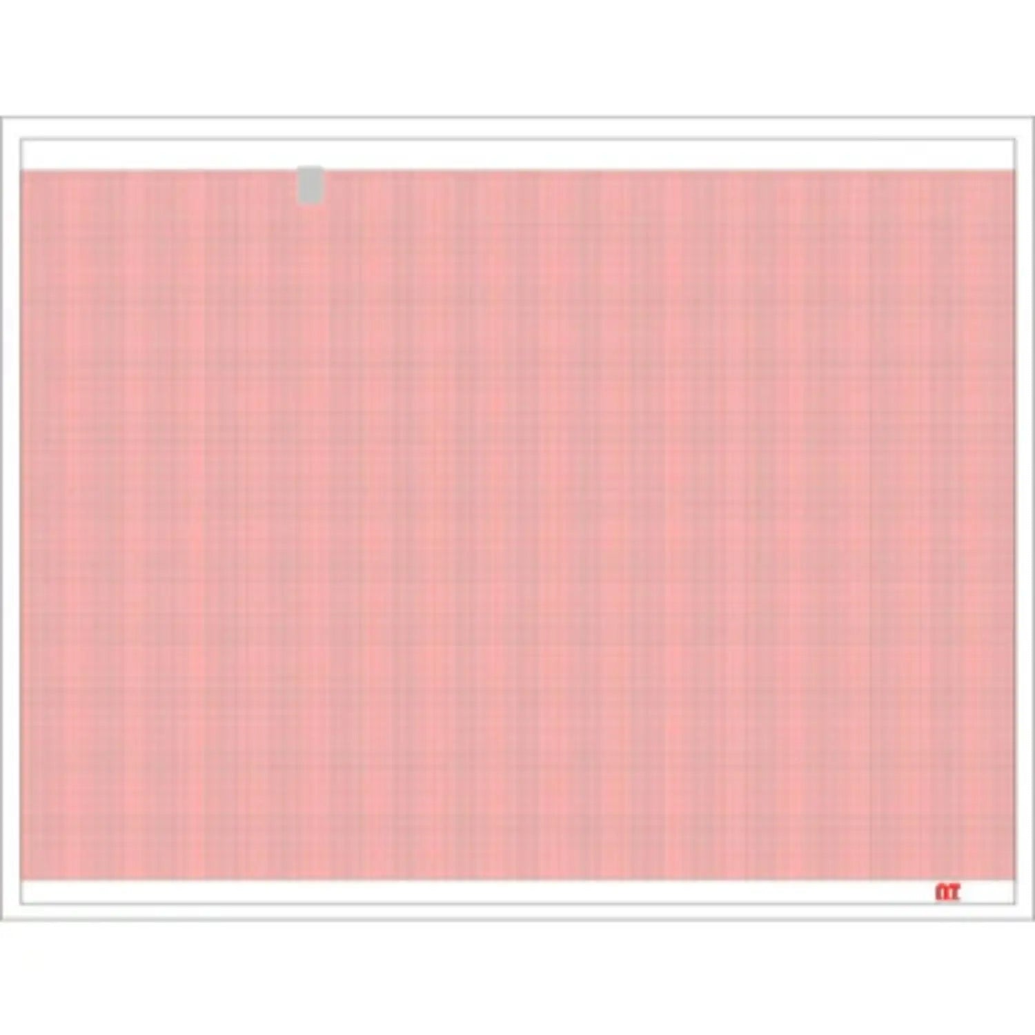 Papel para ECG color rojo de 21.5 x 28cm con 200 hojas en "Z" con 1 sensor
