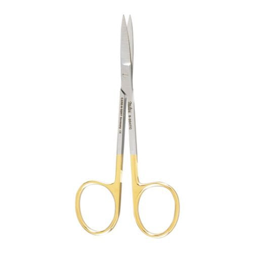 Tijeras de iris rectas Beracah Medica, 4 1/2 pulgadas (11.4 cm), con mango ergonómico y hoja afilada para precisión.