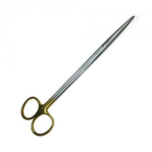 Tijeras Metzenbaum rectas de 20 cm con inserto de tungsten, acero alemán premium, para uso médico o profesional.