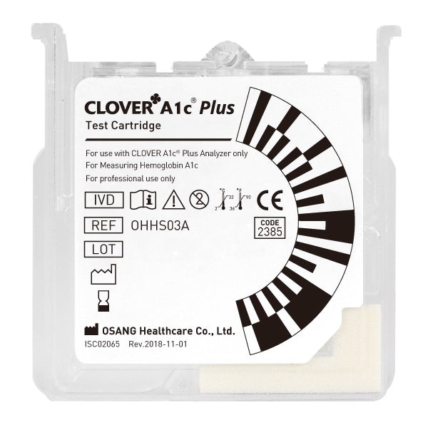 Cartucho de prueba de paciente para Clover A1C Plus, caja con 10 piezas