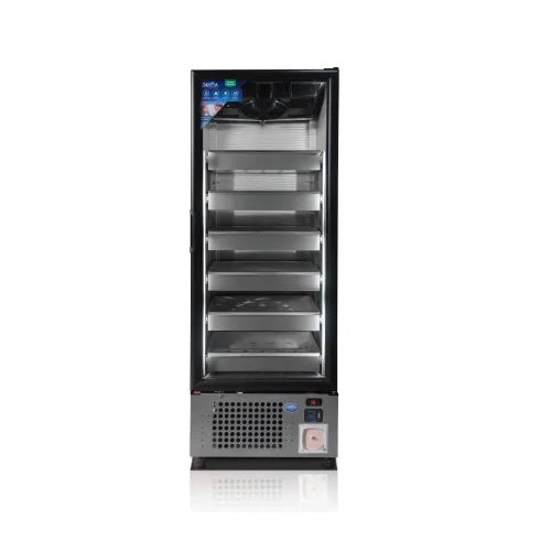 Refrigerador para banco de sangre Beracah Medica de 360 bolsas, 21.2 pulgadas, con puertas y control de temperatura.