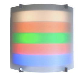 Lámpara de pasillo de 5 luces con 4 audios, lámpara central de enfermeras de la marca Beracah Médica en un pasillo.