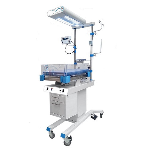 Cuna térmica de calor radiante Beracah Medica Tonalli 1 SD PLUS con control digital y fototerapia integrada para recién nacidos
