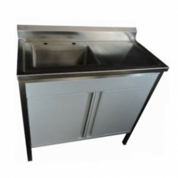 Lavabo pasteur derecho MSI de 120 cm de la marca Beracah Medica, sin accesorios, en superficie lisa y moderna.