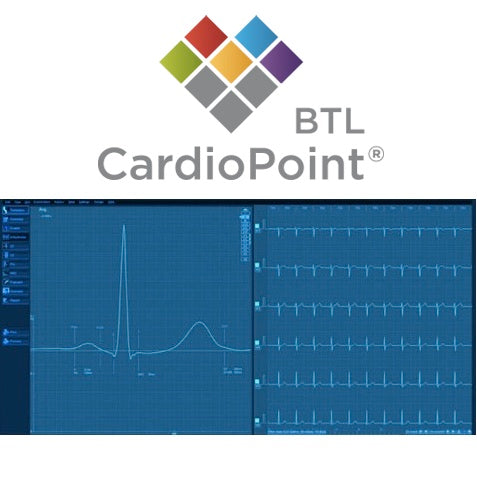 Licencia CardioPoint C300 de Beracah Médica para conectar electrocardiógrafos BTL en software para PC.