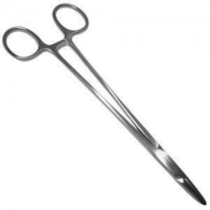 Porta agujas de Mayo Hegar de 20 cm en acero alemán premium, herramienta médica de alta calidad y durabilidad.