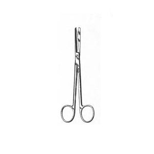 Tijeras Mixter de 6 1/4 pulgadas, rectas con puntas chatas, marca Beracah Medica, para uso profesional y médico.