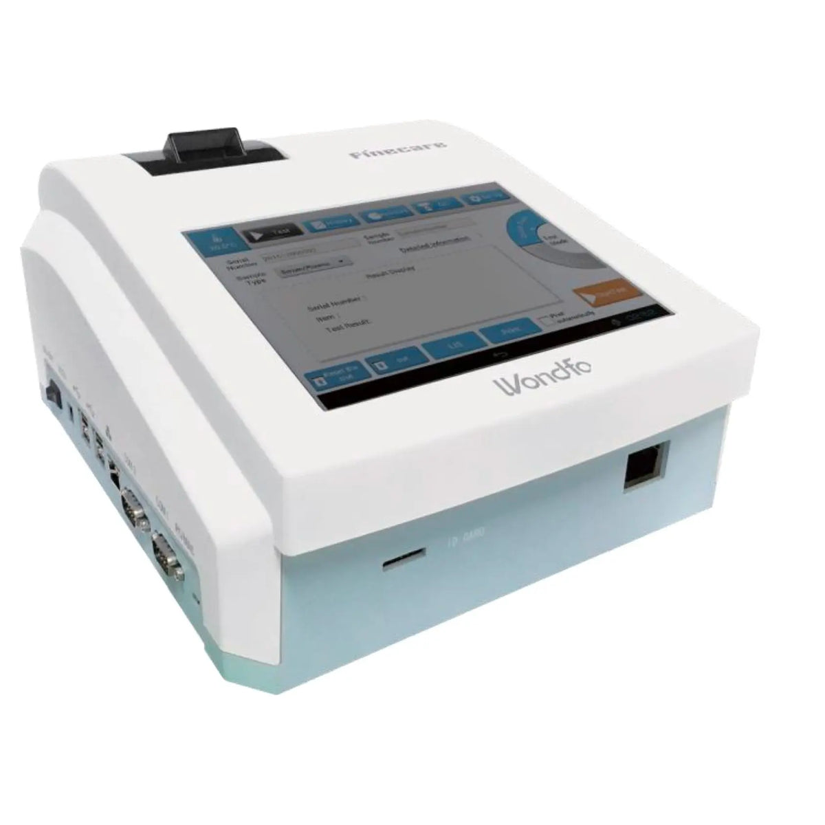 Analizador de sangre Inmunocromatográfico FIA Meter Plus de Beracah Medica, dispositivo para análisis clínicos en laboratorio.