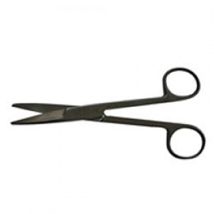 Tijeras Mayo rectas de 17 cm de la marca Beracah Medica, con hojas afiladas y mango ergonómico para corte preciso.
