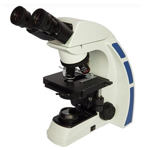 Microscopio binocular Beracah Medica Prisma 208 con lentes y platina para observación científica y laboratorio.