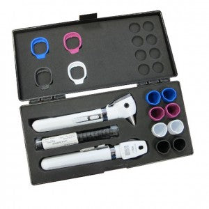 Equipo diagnóstico LED MSI de 6 lúmenes en color blanco de la marca Beracah Médica, con luz brillante y compacta.