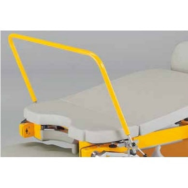 Agarradera de soporte para mesa quirúrgica y obstétrica Beracah Medica, en color gris, con estructura resistente y ajuste seguro