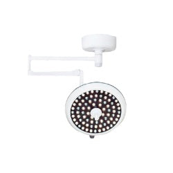 Lámpara para quirófano sencilla de techo LED ecoStar 600 de Beracah Médica, con luz brillante y ajustable para salas de cirugía.