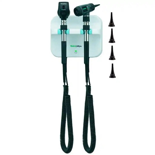 Estuche de diagnóstico de pared MSI de Beracah Medica con oftalmoscopio 11710 y otoscopio 25020 en caja compacta