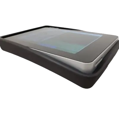 Estuche de goma para ECG Beracah Medica modelo FT-1, accesorio para electrocardiógrafos, resistente y de alta calidad.