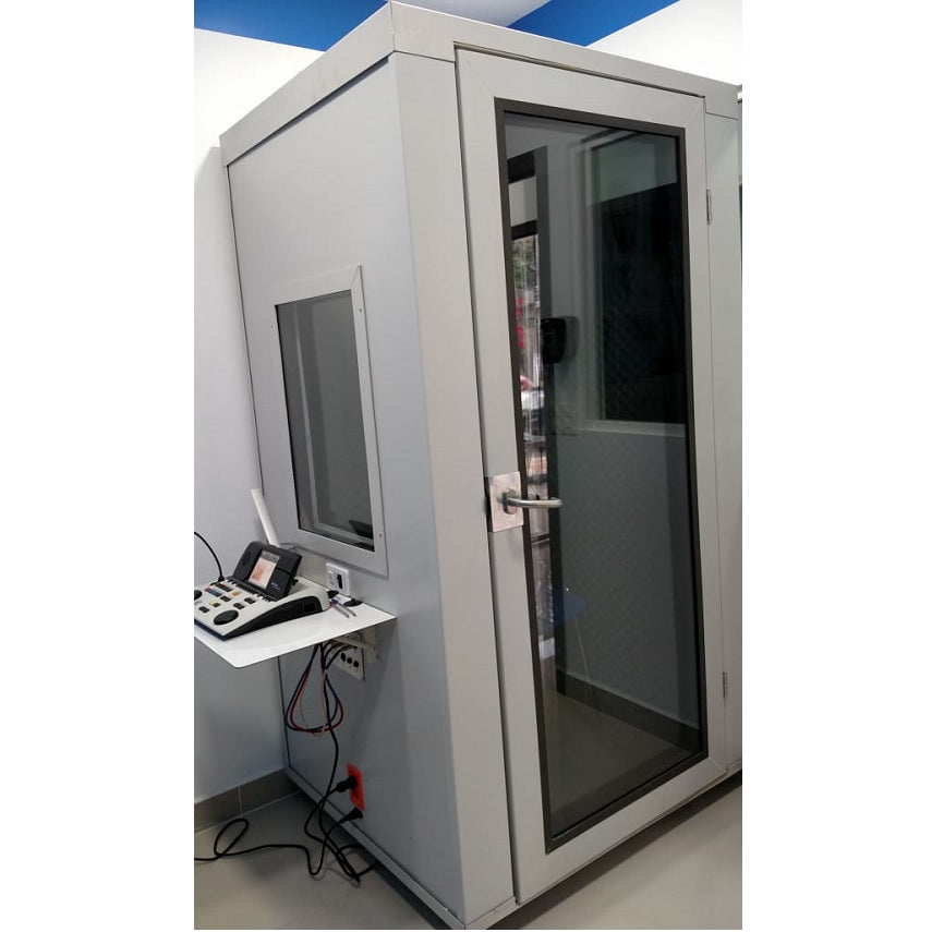Cabina Sonoamortiguada para Audiometria 116 x 100 x 207 cm con Puerta de Vidrio