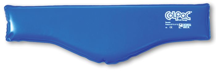 Compresa fría ColPac® para cuello de 58 cm, insumo médico de Beracah Medica, con contorno para aliviar inflamaciones y dolores.