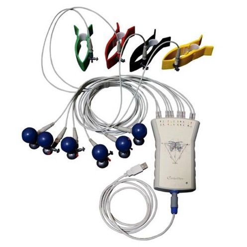 Electrocardiografo de 12 canales Beracah Medica CardioView CV200 para computadora con interpretación y conexión USB.