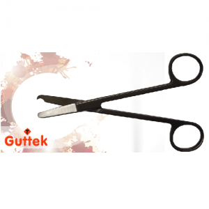 Tijeras Littauer curvas de 14 cm de la marca Beracah Médica, con filo para realizar puntos precisos en procedimientos médicos.