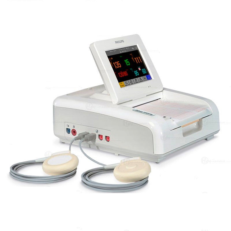 Monitor cardiotocógrafo fetal Avalon FM20 de Beracah Medica con pantalla a color para cardiología fetal.