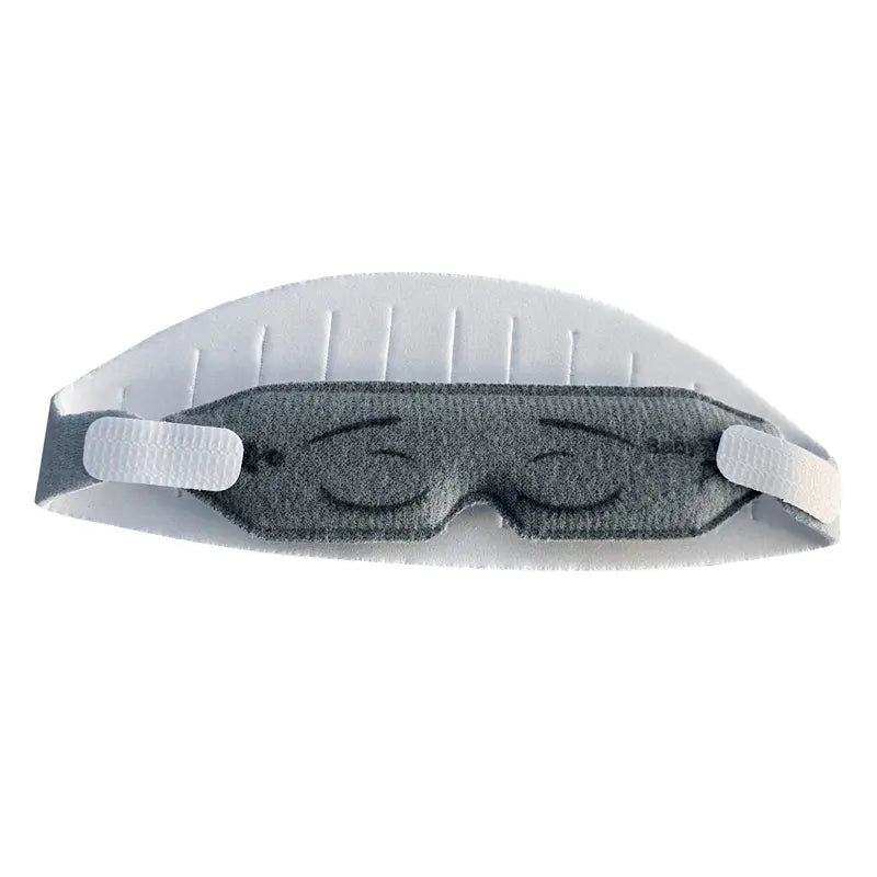 Antifaz para fototerapia Beracah Medica, tamaño 10.8x2.6cm, color gris, en caja con 100 piezas, ideal para tratamientos fototerapéuticos.