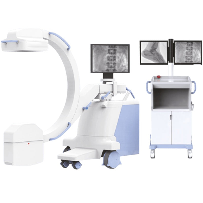 Arco en C digital Beracah Medica mod. SLA-80 con detector dinámico, mostrada en la imagen con detalles del equipo médico.
