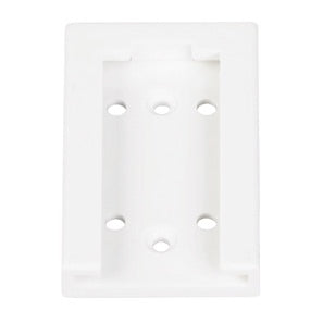 Placa de pared para soporte de policarbonato de la marca Beracah Medica, accesorio para aspiradores, vista frontal.