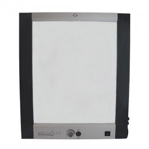 Negatoscopio sencillo plano LED para mamografía, 13,000 lux, 4 cm, de la marca Beracah Médica, con pantalla clara y superficie plana