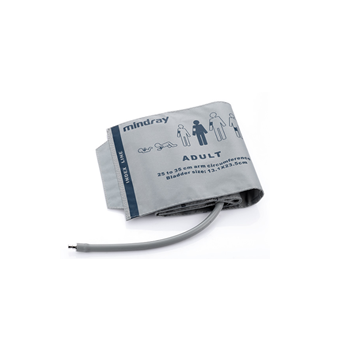 Brazalete reutilizable para monitor de paciente Beracah Medica, tubo de 25-35 cm con conector para serie uMEC, en color neutro.