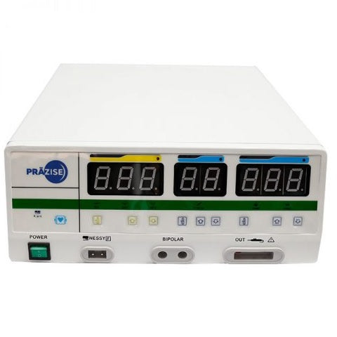 Unidad de electrocirugía de alta frecuencia Beracah Medica PRZ-400, dispositivo de 400W para procedimientos médicos.