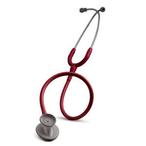 Estetoscopio Littmann Lightweight II Burgundy para adultos, color burdeos, con diadema ajustable y tubos flexibles.