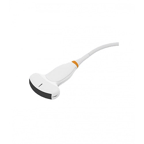 Transductor convexo de cristal único para AX3 de MSI, marca Beracah Médica, con conexión y cable visible en la imagen.