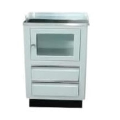 Gabinete MSI Beracah Medica modelo Futuro en lámina de acero, con puertas y manijas visibles en acabado metálico.