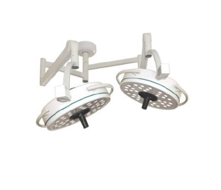 Lámpara doble de techo LED para quirófano MSI de Beracah Médica con 80,000 luxes, iluminación clínica brillante y moderna
