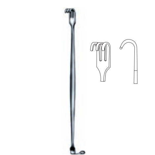 Separador Senn doble romo de la marca Beracah Médica, diseñado para separar y estabilizar componentes electrónicos.