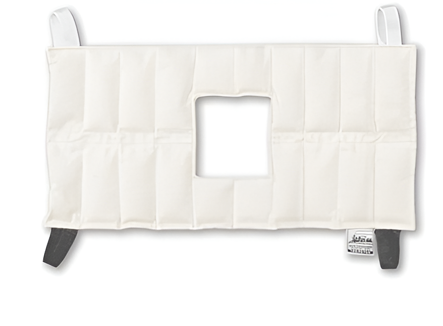 Compresa caliente HotPac® para rodilla y hombro, tamaño 25x50 cm, insumo médico de Beracah Médica.