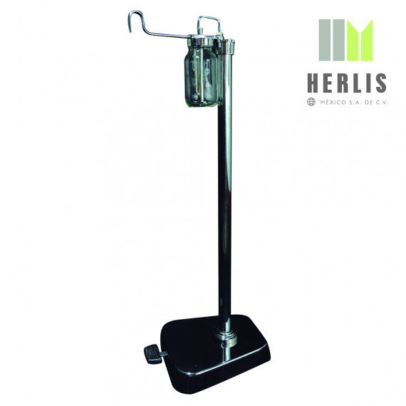 Jabonera sencilla de pedestal en acero inoxidable MSI, con diseño limpio y resistente para baño o cocina.