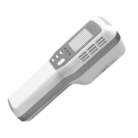 Venoscopio VIVOLIGHT 500S de Beracah Medica para localizar venas, con pantalla y luz LED en un entorno clínico.