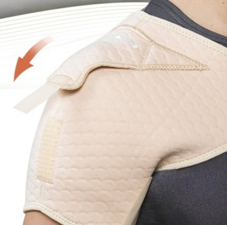 Hombreras Beracah Medica para soporte y estabilización del hombro, ajustables y cómodas para recuperación y protección del hombro.