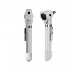 Equipo diagnóstico LED MSI de 3 lúmenes en color blanco de la marca Beracah Médica, con foco y control de intensidad visible.