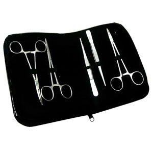 Set de sutura premium de 5 piezas de Beracah Medica, instrumentos quirúrgicos para suturas profesionales.